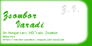 zsombor varadi business card